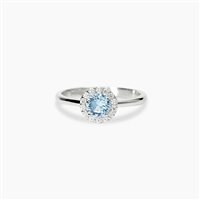 Anello Mabina Donna in Argento Topazio